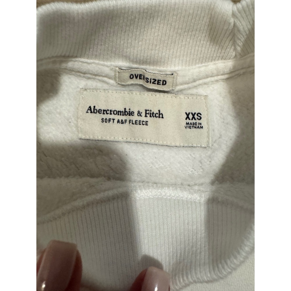 Abercrombie & Fitch Keith Haring Oversized Sweatshirt White Fleece XXS Art Print - Picture 3 of 5